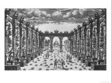 Stage Design by Giacomo Torelli (1608-78) for the Opera 