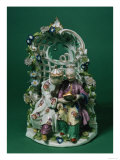 Meissen Arbour Group, after a Painting by Boucher, circa 1760
