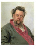 Buy Portrait of Modest Petrovich Moussorgsky (1839-81) 1881 at AllPosters.com