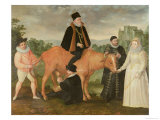 Buy Portrait of Philip II (Mounted on a Cow), the Duke of Alencon, the Duke of Alba, William of Orange at AllPosters.com