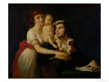 Buy Camille Desmoulins (1760-94) His Wife Lucile (1771-94) Their Son Horace-Camille (1792-1825) c. 1792 at AllPosters.com