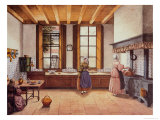 Buy Kitchen of the Zwijnshoofd Hotel at Arnhem, 1838 at AllPosters.com