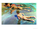 Buy Children on the Beach, 1910 at AllPosters.com