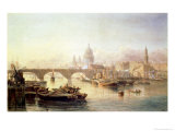 Buy St. Paul's Cathedral and London Bridge at AllPosters.com