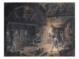 Buy View of a Cell in the Bastille at the Moment of Releasing Prisoners on 14th July, 1789 at AllPosters.com