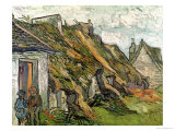 Thatched Cottages in Chaponval, Auvers-Sur-Oise, c.1890 Giclee Print