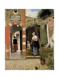 Courtyard of a House in Delft, 1658