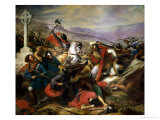Buy The Battle of Poitiers, 25th October 732, Won by Charles Martel (688-741) 1837 at AllPosters.com