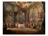 Charles III (1716-88) De Bourbon, Lunching Before His Court, circa 1770