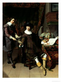 Constantijn Huygens (1596-1687) and His Clerk, 1627