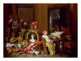 Interior with a Lady at a Harpsichord