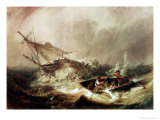 Buy Rowing to Rescue Shipwrecked Sailors off the Northumberland Coast at AllPosters.com