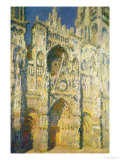 Buy Rouen Cathedral in Full Sunlight: Harmony in Blue and Gold, 1894 at AllPosters.com