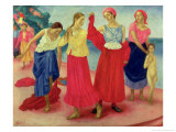 Buy Young Women on the Volga, 1915 at AllPosters.com