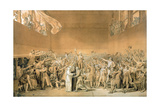 Buy The Oath of the Tennis Court, 20 June 1789, 1791 (Grisaille Sketch) at AllPosters.com