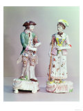 Plymouth Porcelain Shepherd and Shepherdess, circa 1770 (Porcelain)