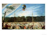 Buy The Ascent of the Montgolfier Balloon at Aranjuez, circa 1764 at AllPosters.com