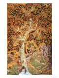 Johnson Album I, No.30 Squirrels on a Plane Tree, Mughal, circa 1610