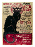 Buy Poster Advertising an Exhibition of the Collection Du Chat Noir Cabaret at the Hotel Drouot, Paris at AllPosters.com
