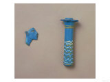Palm Column Kohl Flask, Amarna, 18th Dynasty, circa 1450-1336 BC, Inlay of a Royal Head