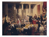 Buy Mirabeau and Monsieur De Dreux-Breze at the Assemblee Des Deputes, 23rd June 1789 at AllPosters.com