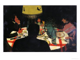 Buy Dinner by Lamplight, 1899 at AllPosters.com