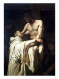 Buy Christ Embracing St. Bernard at AllPosters.com