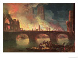 Buy A Fire at the Hotel-Dieu in 1772 at AllPosters.com