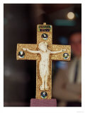 Reliquary Crucifix, Ivory Christ on Gold Cross with Applied Filigree Work, Anglo-Saxon, circa 1000