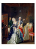 Buy Farewell to Louis XVI by His Family in the Temple, 20th January 1793 at AllPosters.com