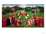 The Adoration of the Mystic Lamb, from the Ghent Altarpiece, Lower Half of Central Panel, 1432