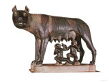 She-Wolf, c. 500 BC with Figures of Romulus and Remus by Antonio Pollaiuolo (1433-98) c. 1484-96