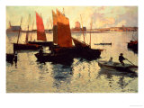 Buy Evening Light at the Port of Camaret at AllPosters.com
