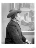 Paul Gauguin (1848-1903) in Front of His Canvases