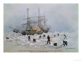 Buy Hms Terror as She Appeared after Being Thrown up by the Ice in Frozen Channel, September 27th 1836 at AllPosters.com