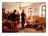 Buy Crown Prince Frederick by the Corpse of General Douay at the Battle of Wissembourg, 1870 at AllPosters.com