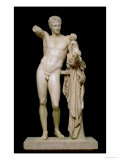 Buy Statue of Hermes and the Infant Dionysus, circa 330 BC (Parian Marble) at AllPosters.com
