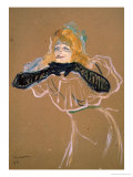 Buy Yvette Guilbert (1867-1944) Singing "Linger, Longer, Loo," 1894 at AllPosters.com