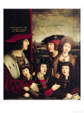 Buy The Emperor Maximilian I (1493-1519) with His Wife Mary of Burgundy, and His Sons at AllPosters.com
