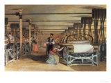 Buy Power Loom Weaving, 1834 at AllPosters.com
