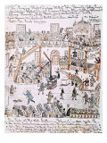 Buy Inside the Old Lutheran Church, York County, from a Sketchbook, 1800 at AllPosters.com