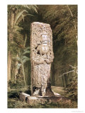 Carved Stone Idol from Copan