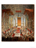 Buy Coronation Banquet of Joseph II in Frankfurt, 1764 at AllPosters.com