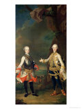 Buy Joseph and Leopold, Sons of Francis I and Maria Theresa of Austria, Later Joseph II and Leopold II at AllPosters.com