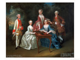 Buy Group Portrait of the Harrach Family Playing Backgammon Including General Count Ferdinand Harrach at AllPosters.com