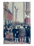 Sermon of the Papal Legate, Cornelius Musso (1511-74), in the Augustinerkirche, Vienna on 1561