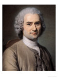 Portrait of Jean Jacques Rousseau (1712-78)