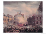 Buy The Burning of the Chateau D'Eau at the Palais-Royal, 24th February 1848 at AllPosters.com