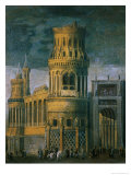 Architectural Fantasy Depicting the Martyrdom of a Female Saint