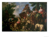 Buy Group of Shepherds with a Horse at AllPosters.com